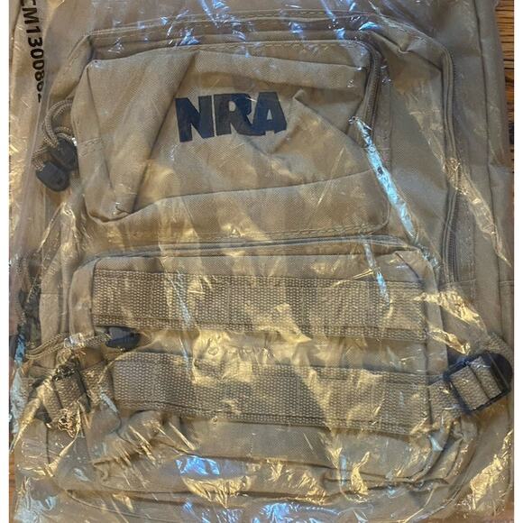 NRA Tactical Backpack Range Hunting Medical Bag Desert Tan Khaki 4 Compartments - Picture 3 of 5